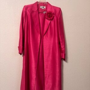 New, never worn. LeSuit 2 piece jacket and dress, matching set.  Size 8, Fuchsia